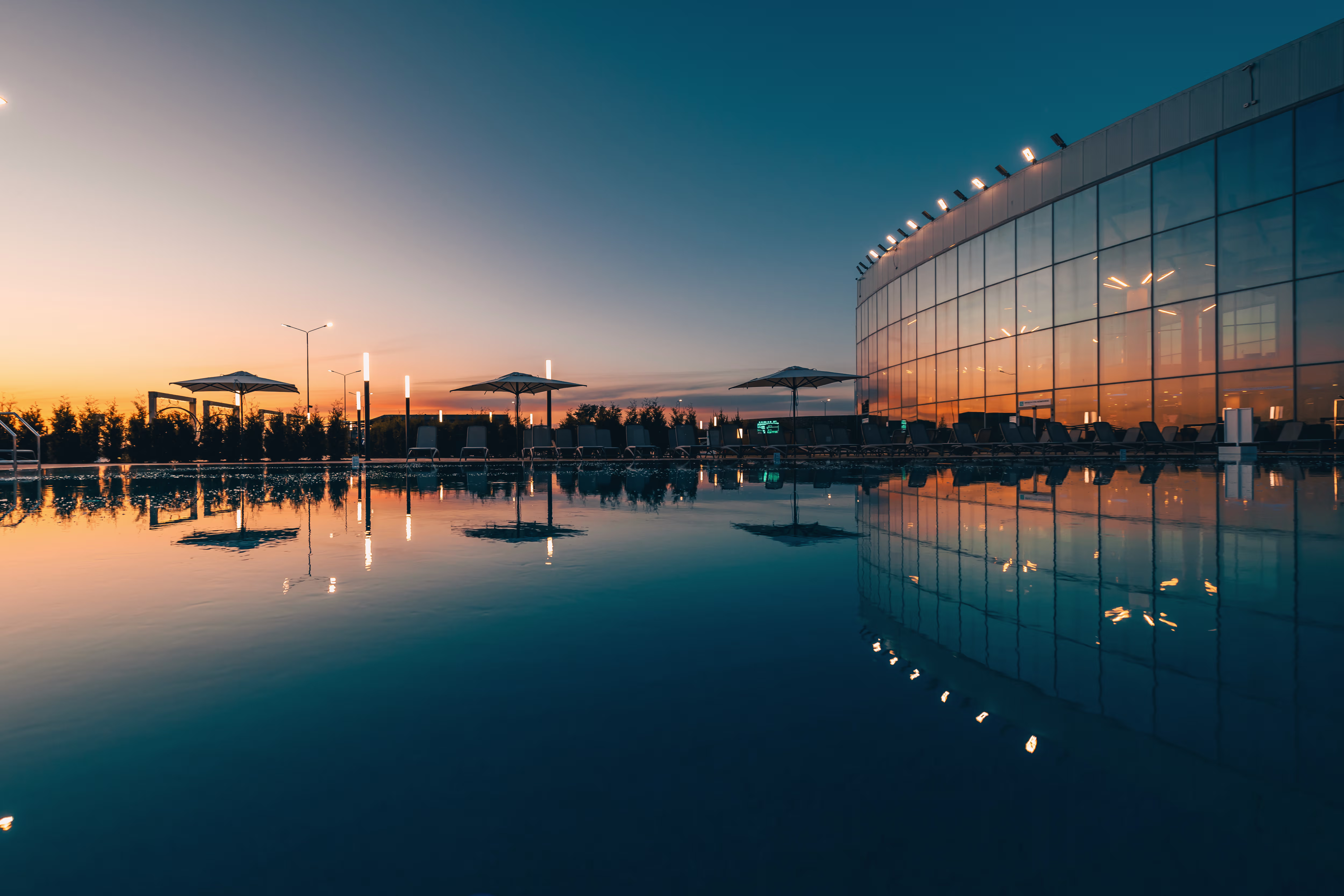 Thermal resort background
